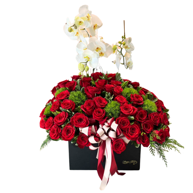 BAÚL DE ROSAS+ ORQUIDEAS-AMOR 10008